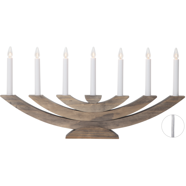 Ljusstake Navida Brun