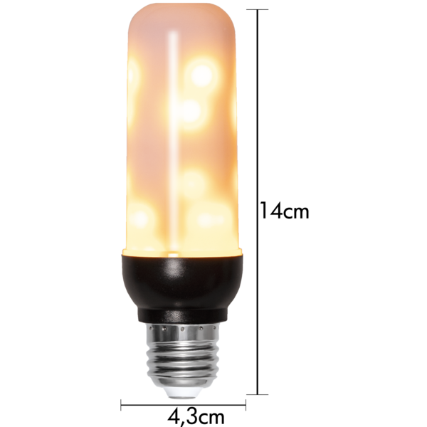 Star Trading - LED lampe E27 T40 Flame - 3,94W - 1800K