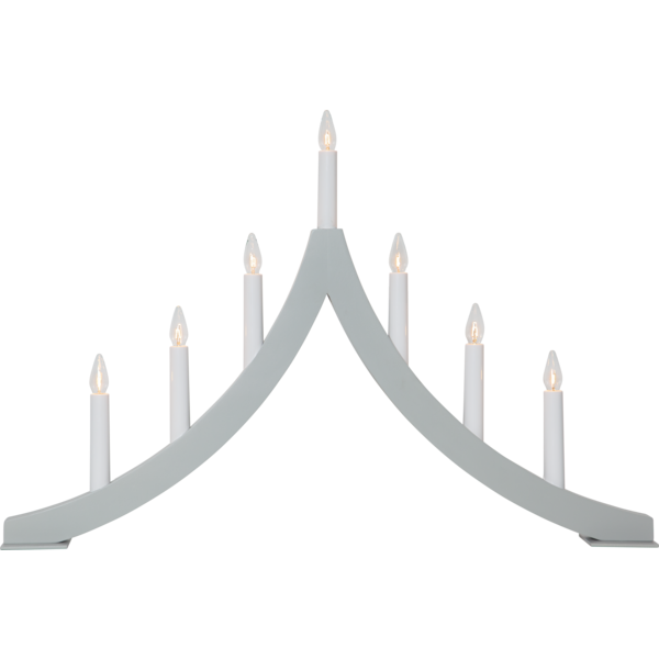 Ljusstake Pagod Grå