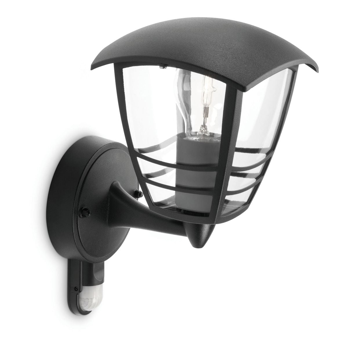 Philips - Creek Ir Wall Lantern Black 1x60w 230V