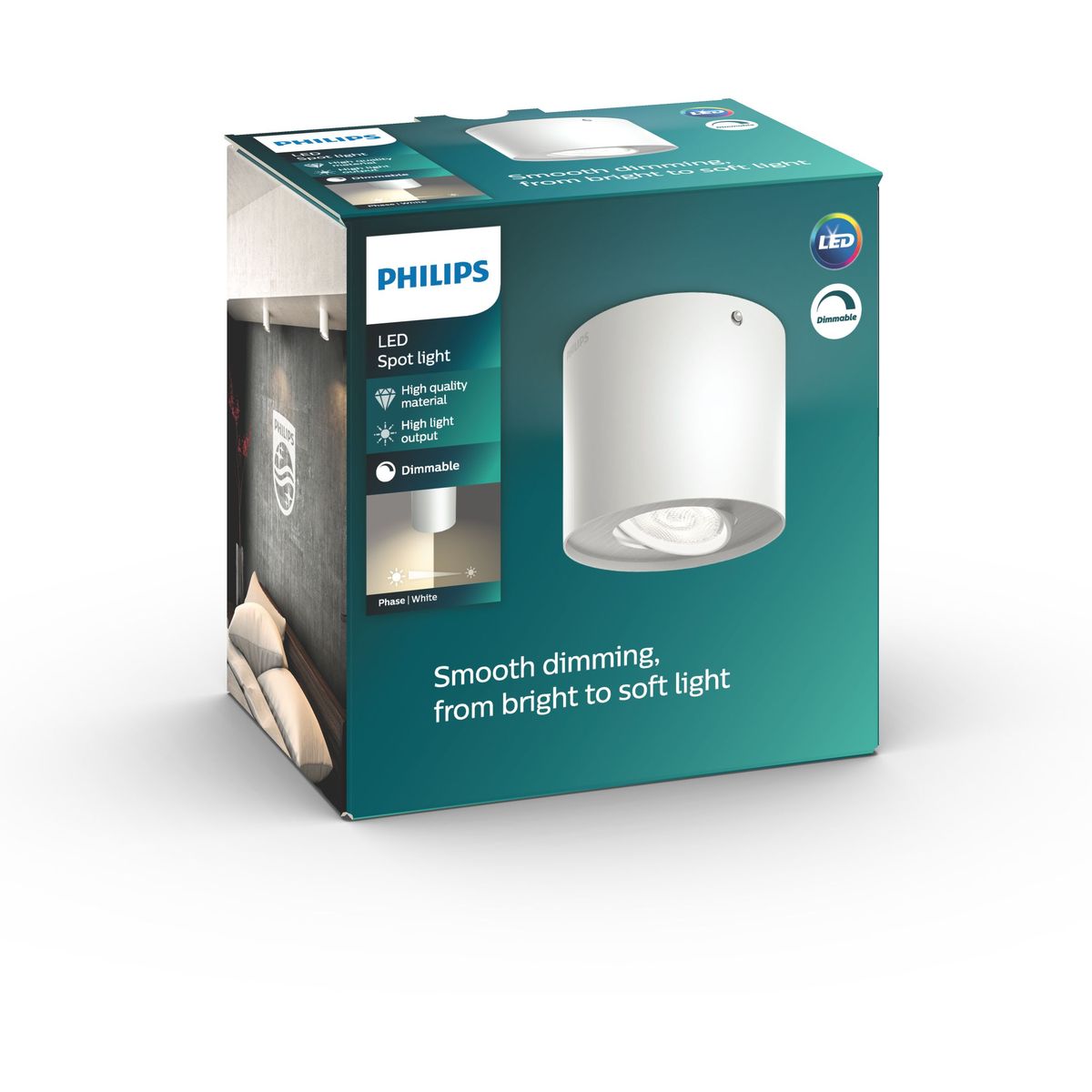 Philips - Phase Single Spot blanc 1x4,5w Selv