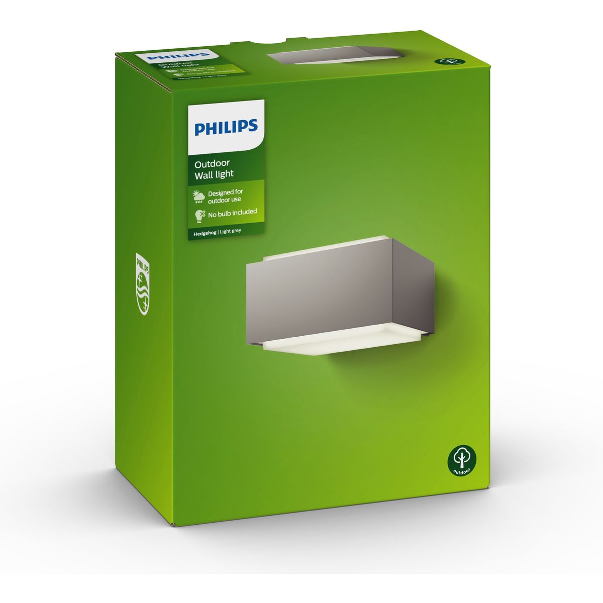 Philips - Hedgehog Wall Lantern Gray 1x42W 230V
