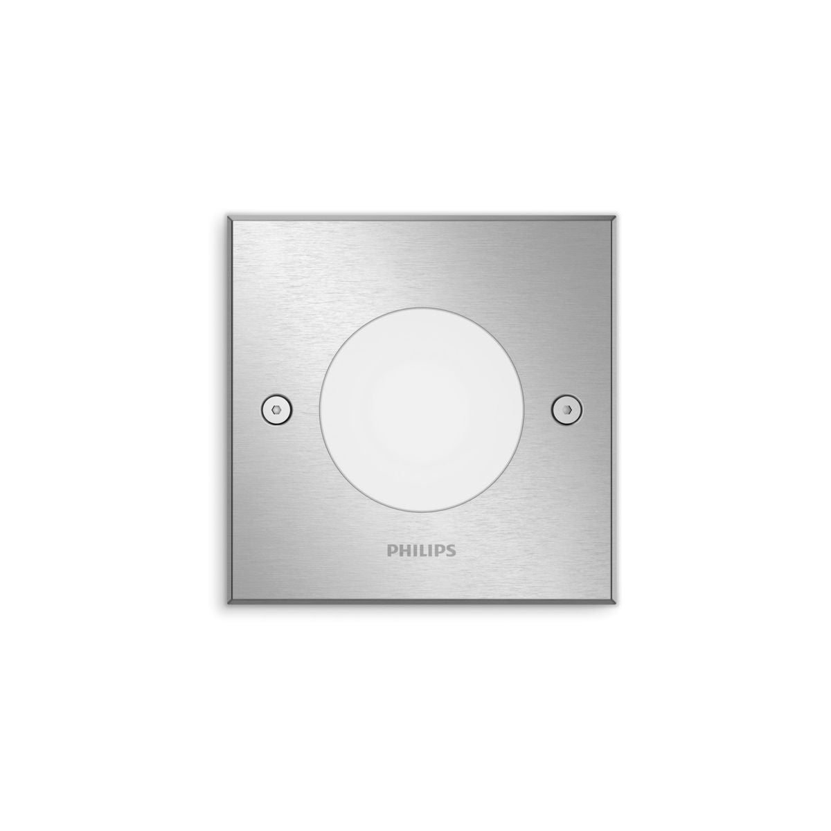 Philips - Crust recessed inox 1x3W 230V