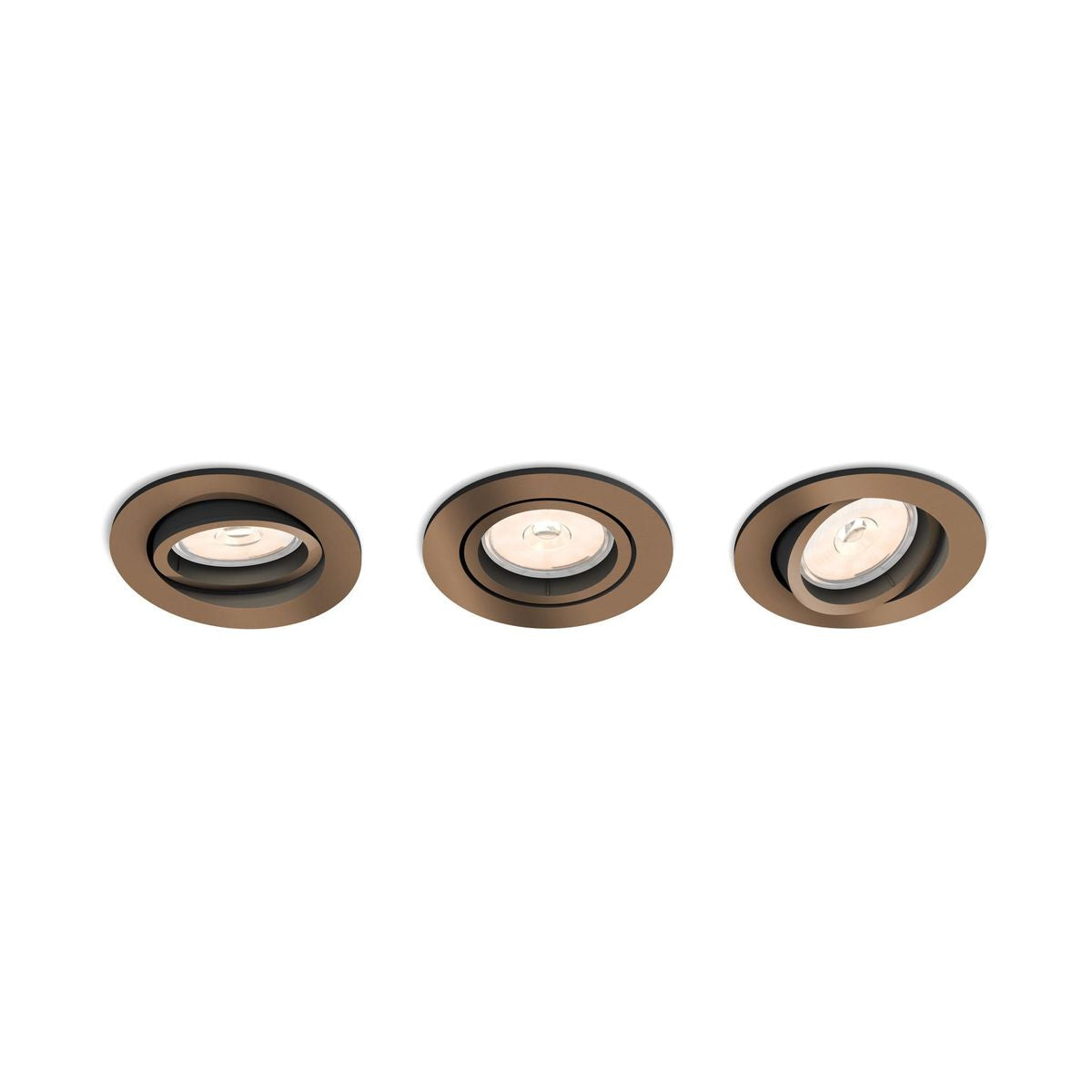 Philips - DONEGAL recessed copper 3xNW 230V