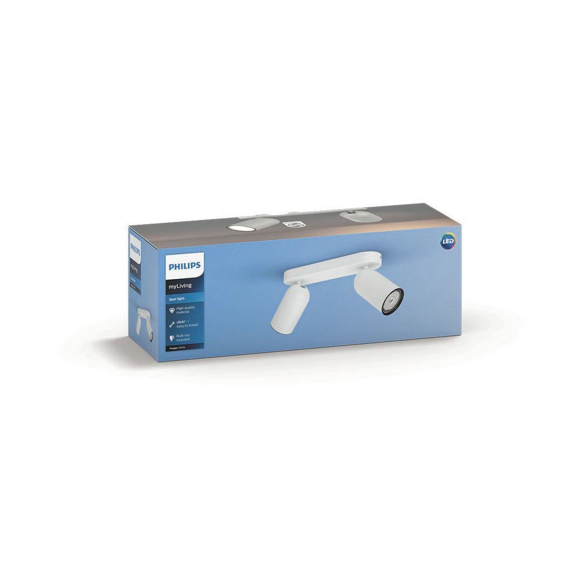 Philips - Pongee Bar/tube blanc 2xnw 230V