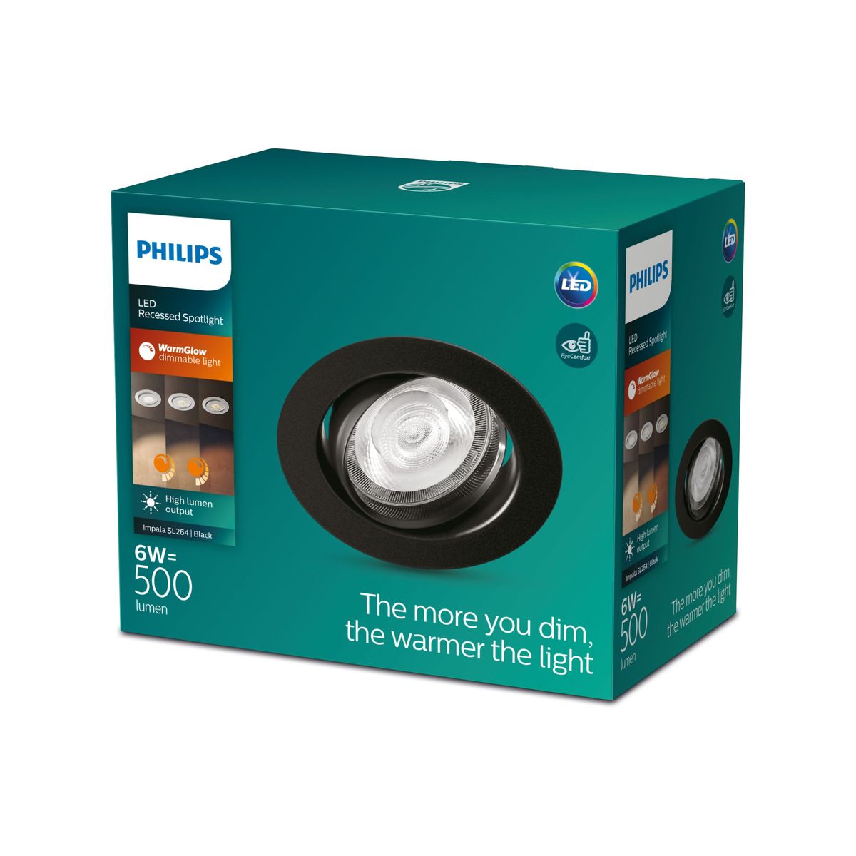 Philips - Impala Wgdim SL264 RD 068 6W 27K BL 1PK