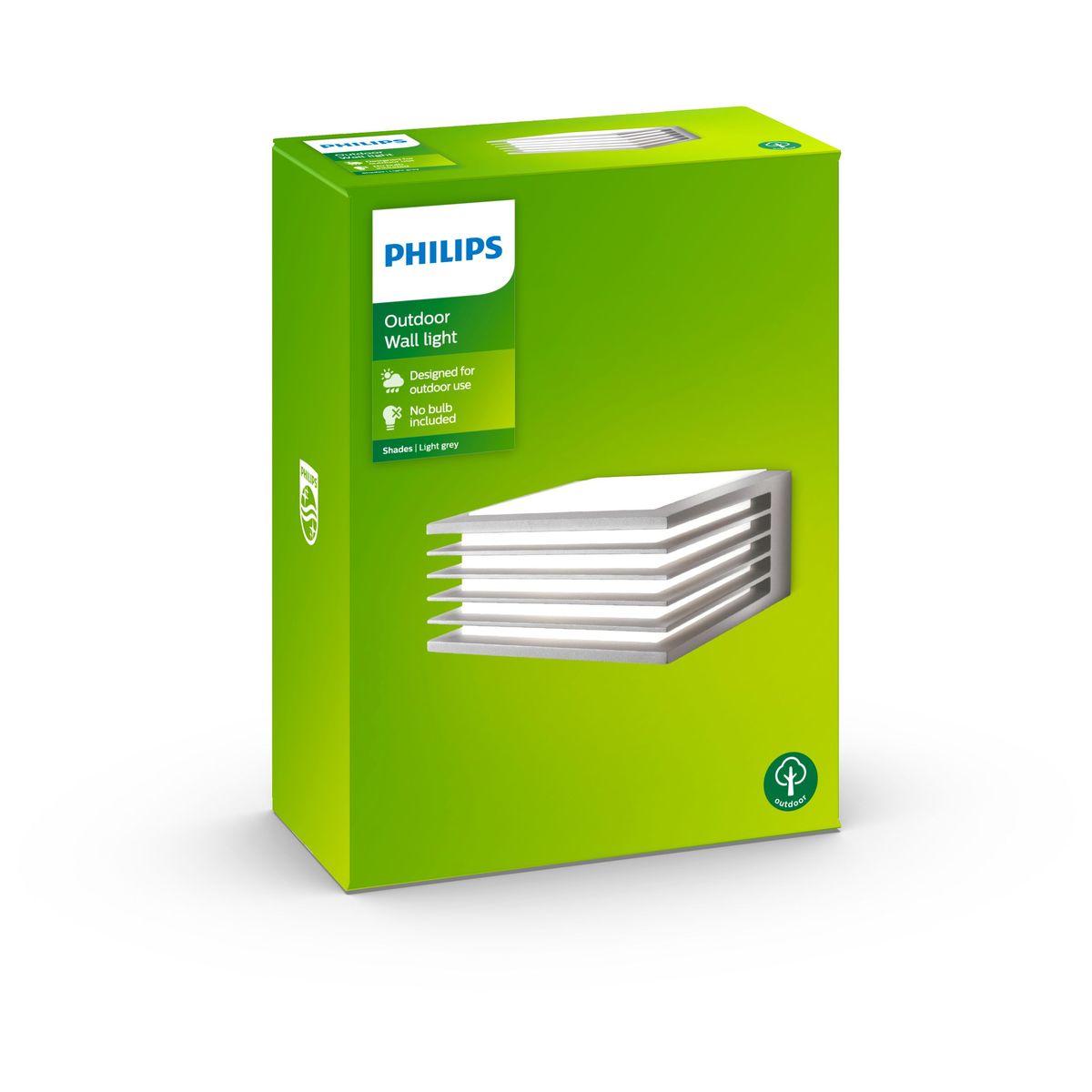 Philips - Shades wall lantern grey 1x15W 230V
