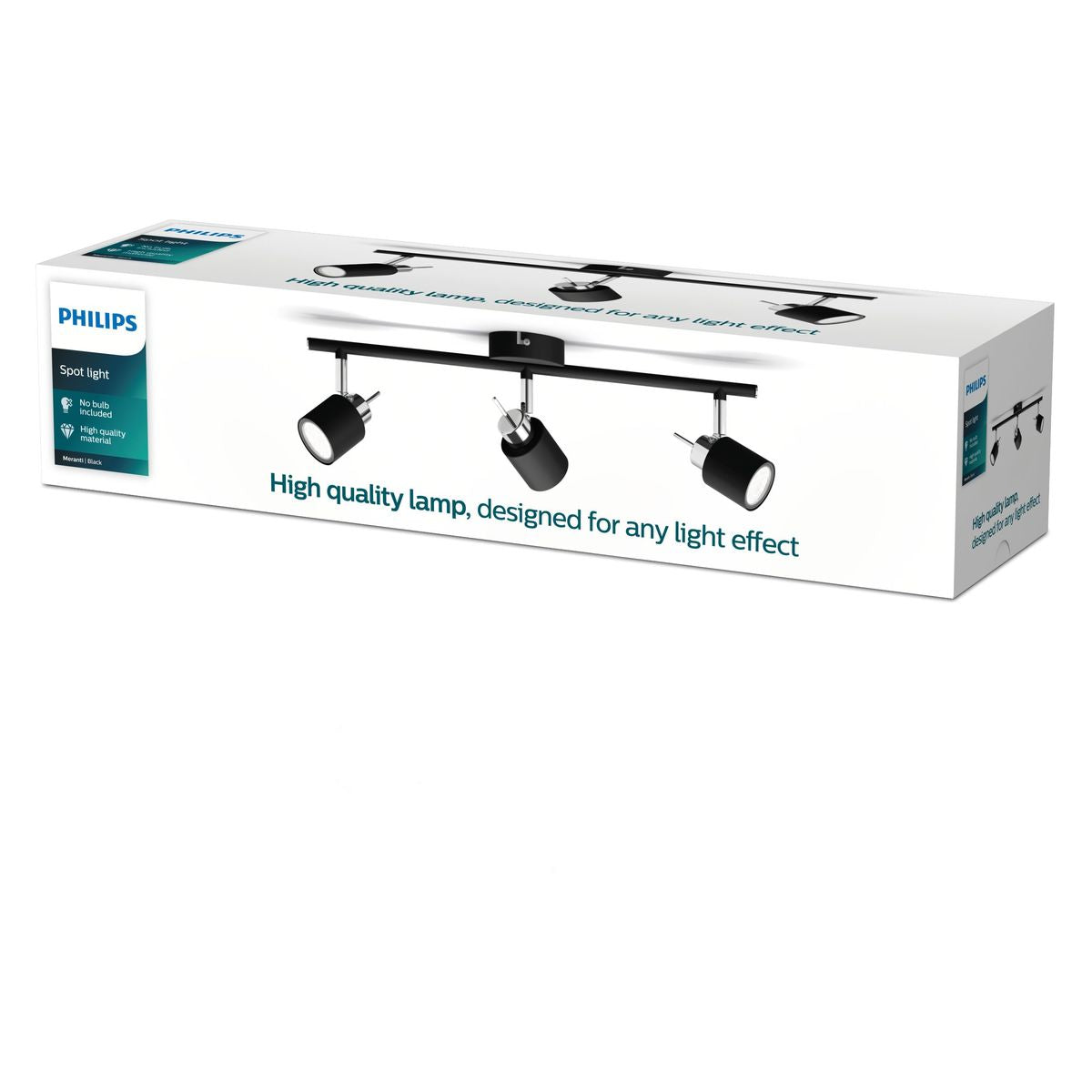 Philips - Meranti Bar/Tube Black 3x35W 230V