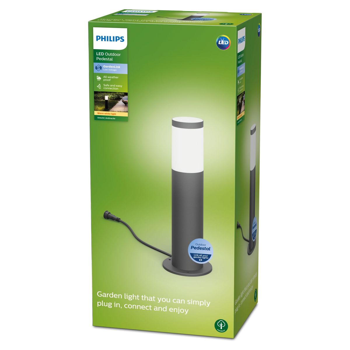 Philips - LV Utrecht Pedestal AN 1x6W 27K