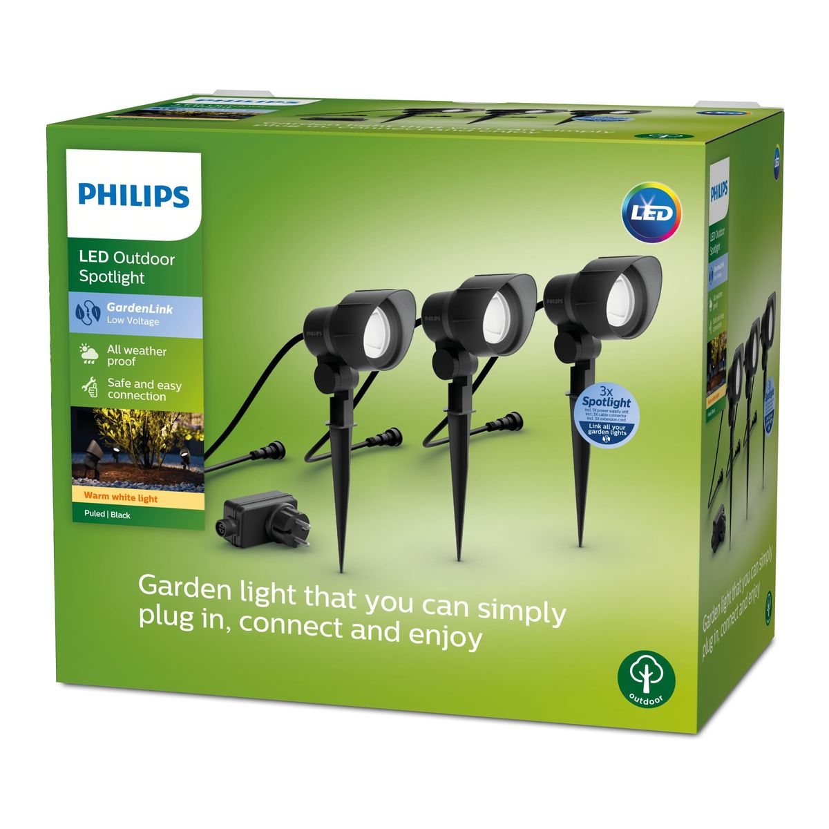 Philips - LV Spot pack 24W 5+2+2m 3pk
