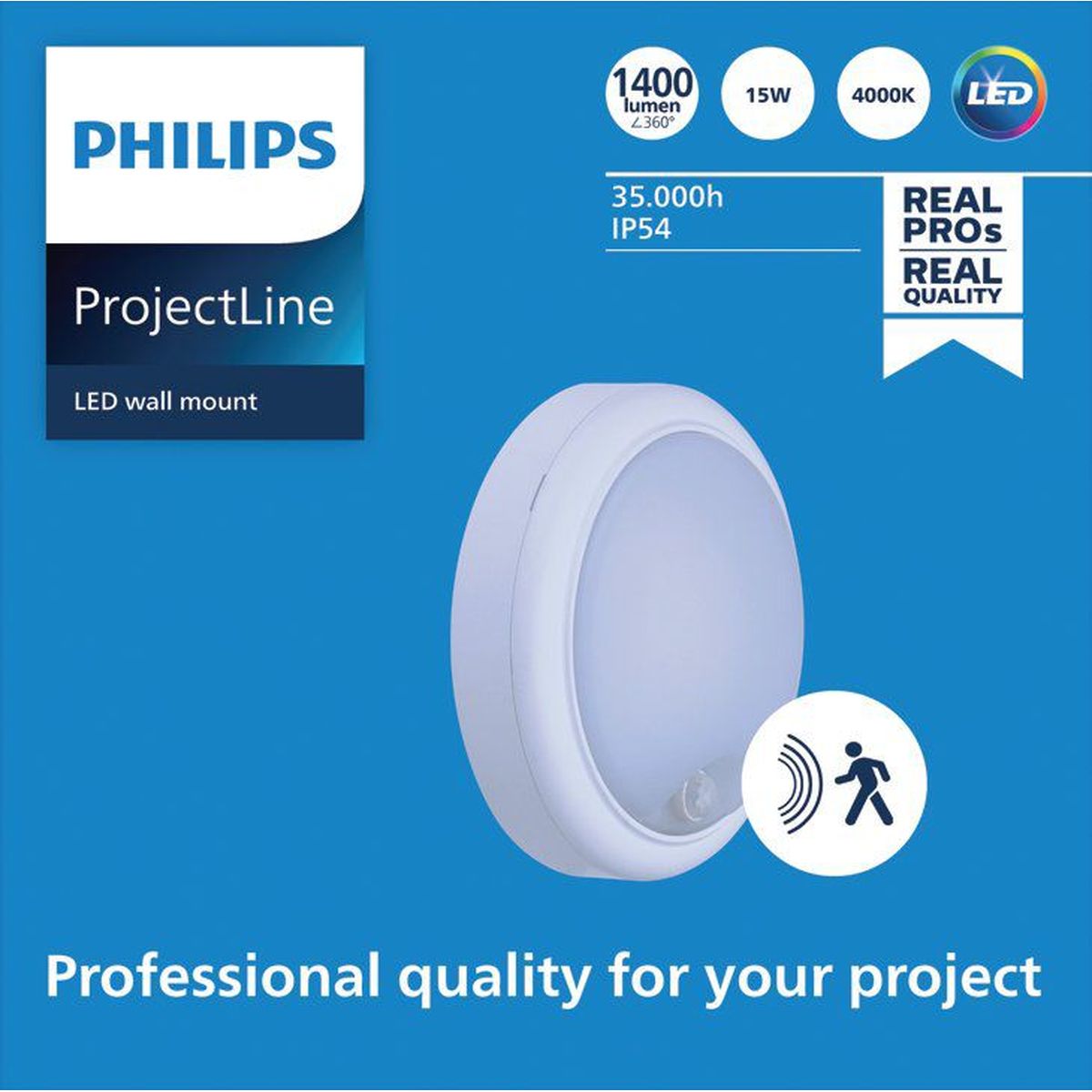 Philips - ProjectLine Wallmount RND 1400 4000K puis