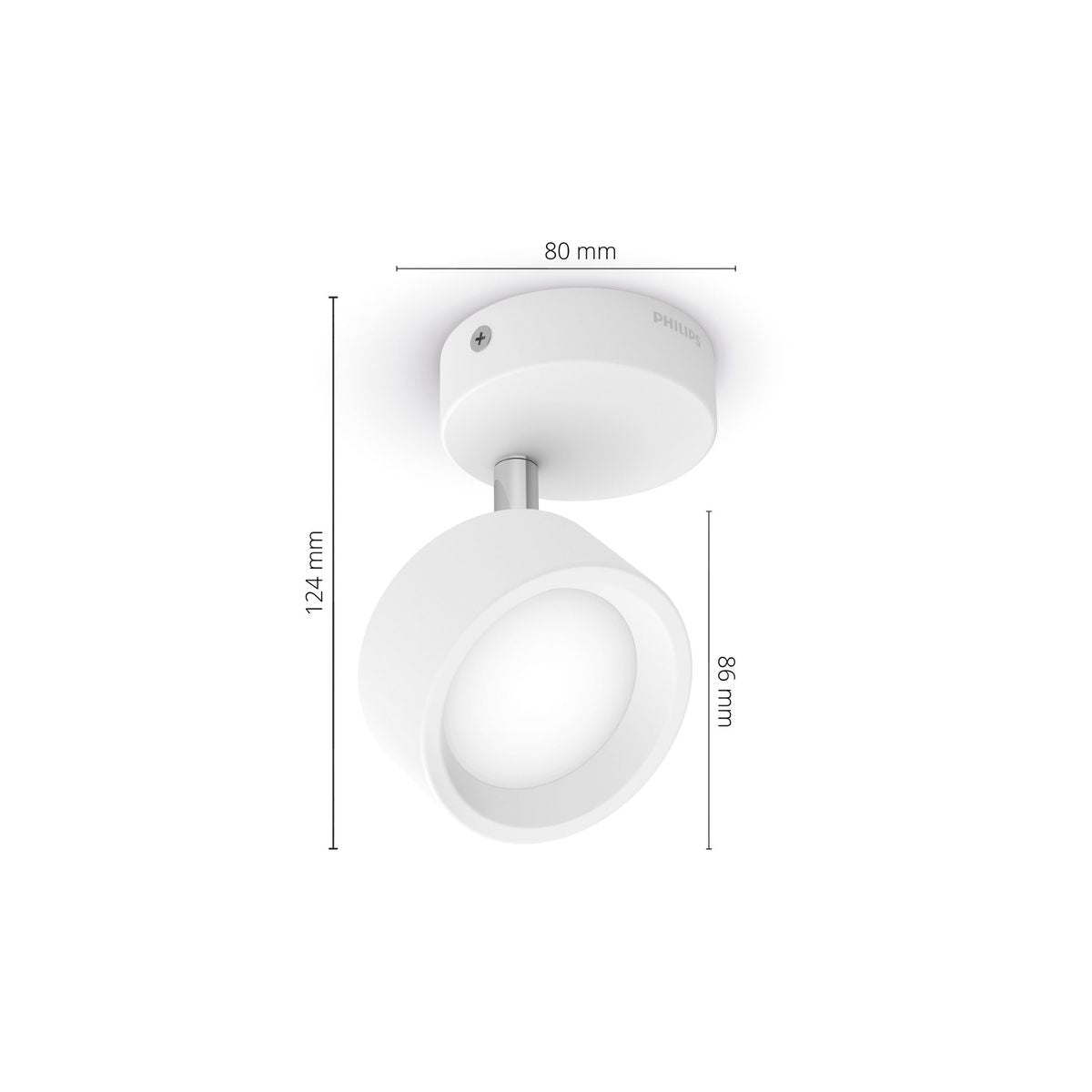 Philips - Bracia Spot Wh 1x5.5W 27K HV