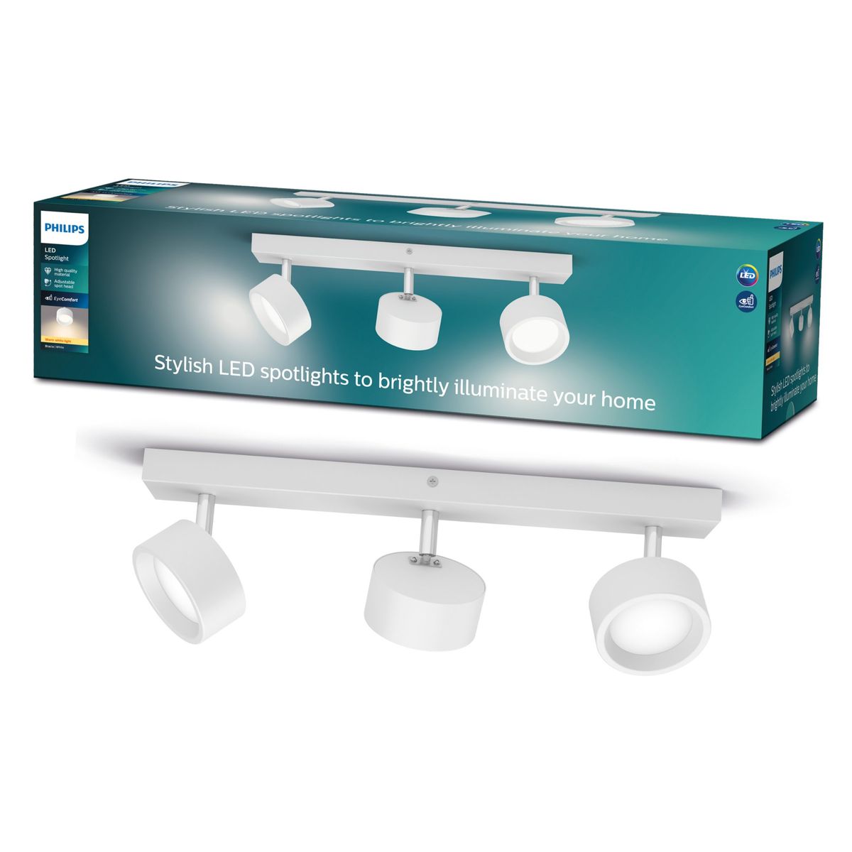 Philips - Bracia Spot Wh 3x5.5W 27K HV