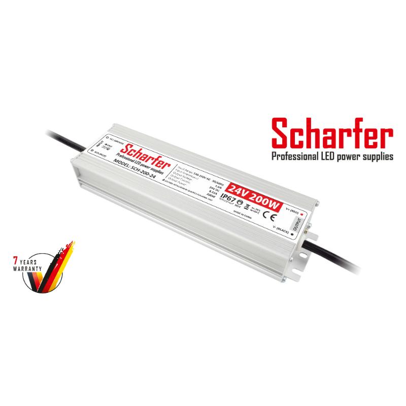 Transformateur 230V AC à 24V DC 200W