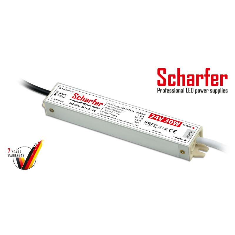 Transformateur 230V AC à 24V DC 30W