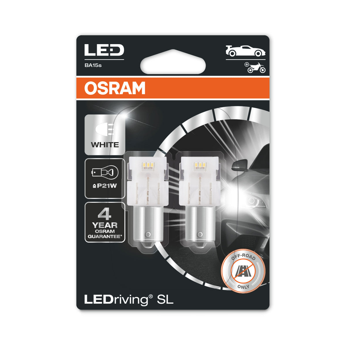 Osram LED Rriving Sl - Off-Road P21W - Blanc