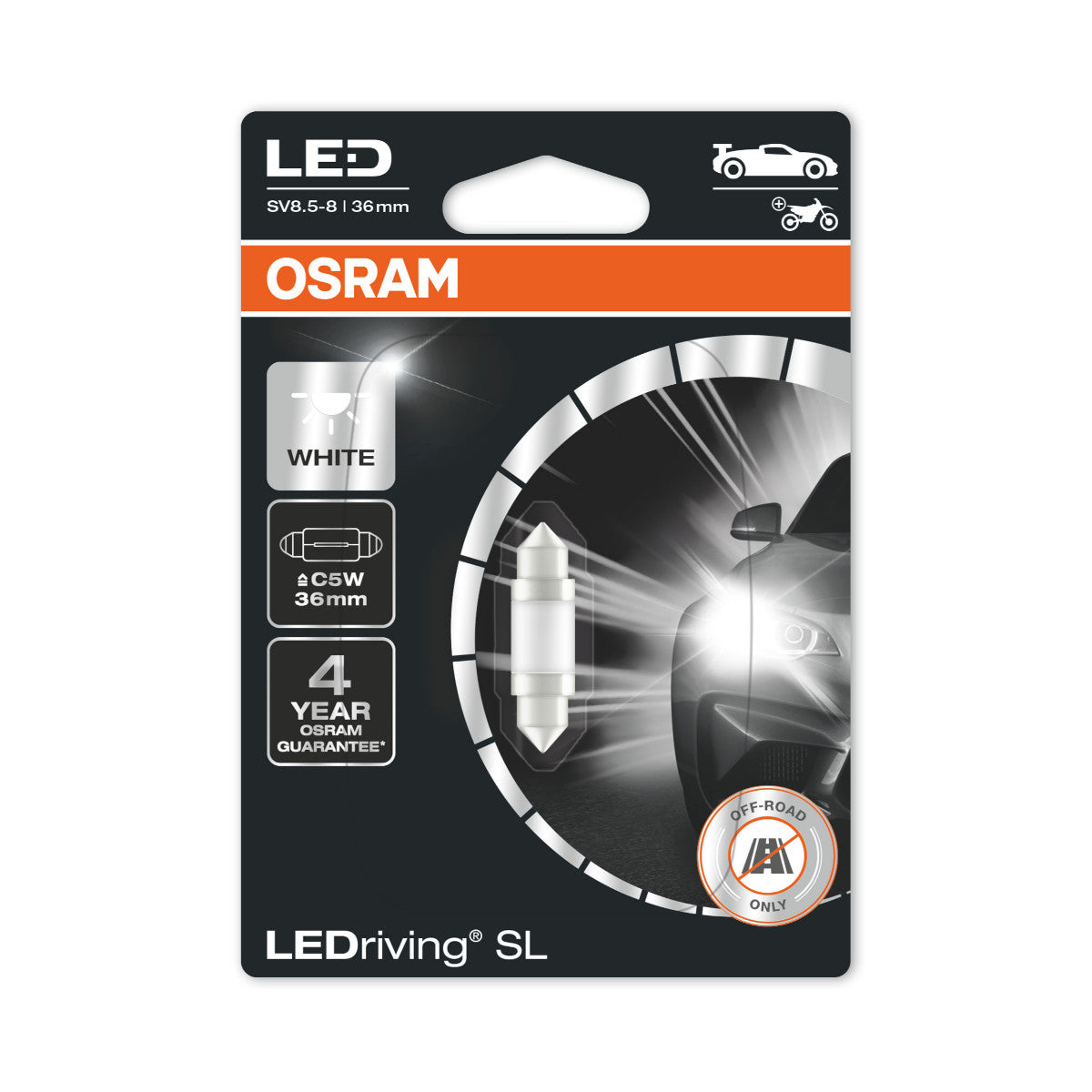 OSRAM LED Rriving Sl - Off-Road C5W 64818 - Blanc