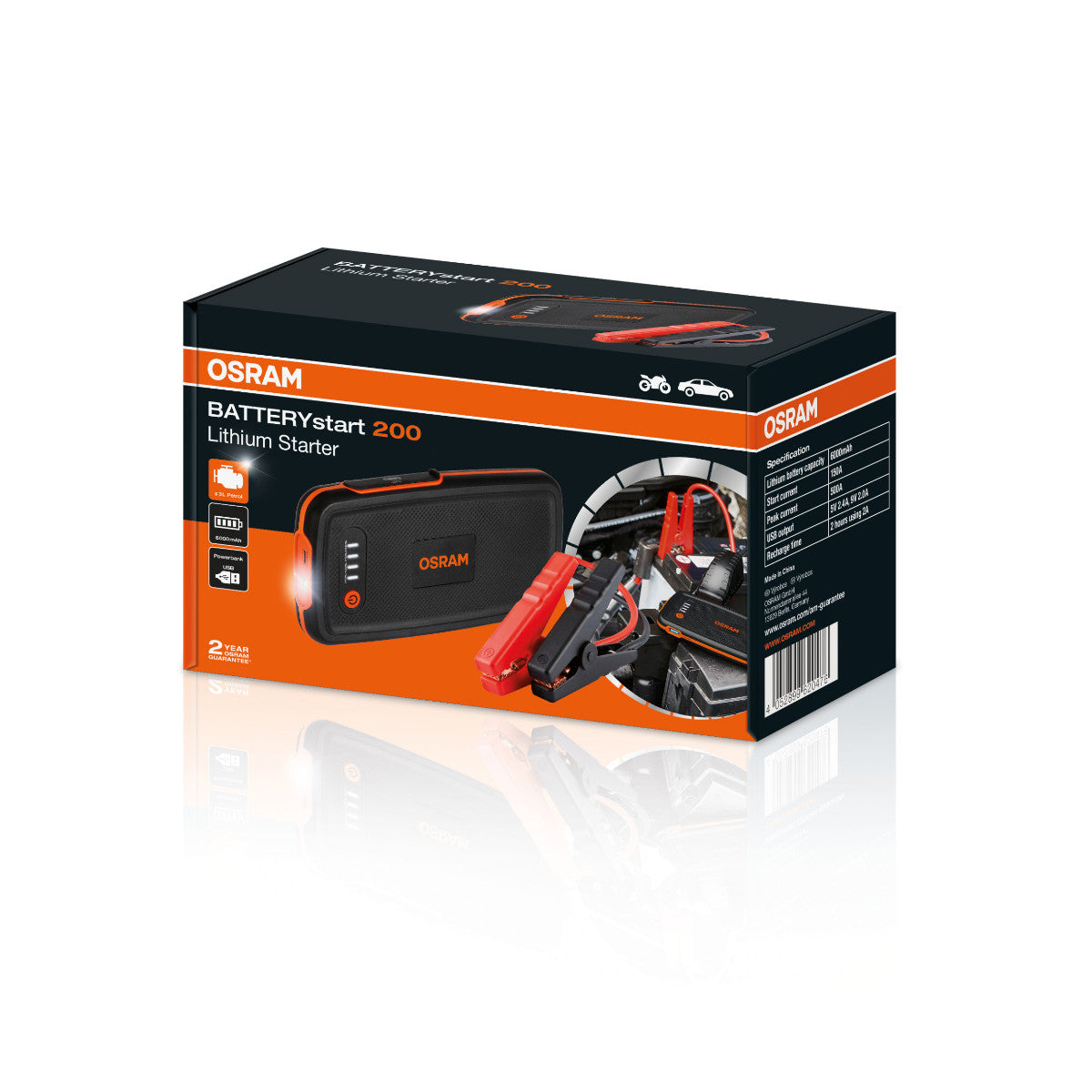 Démarrer de la batterie Osram - 200 Lithium Starter