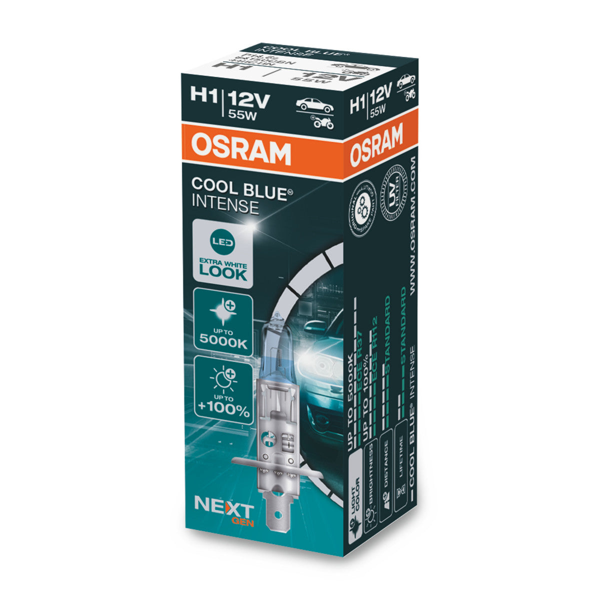 OSRAM - H1 Halogen Headlight Lampe - Boîte de pliage - 1 -pack