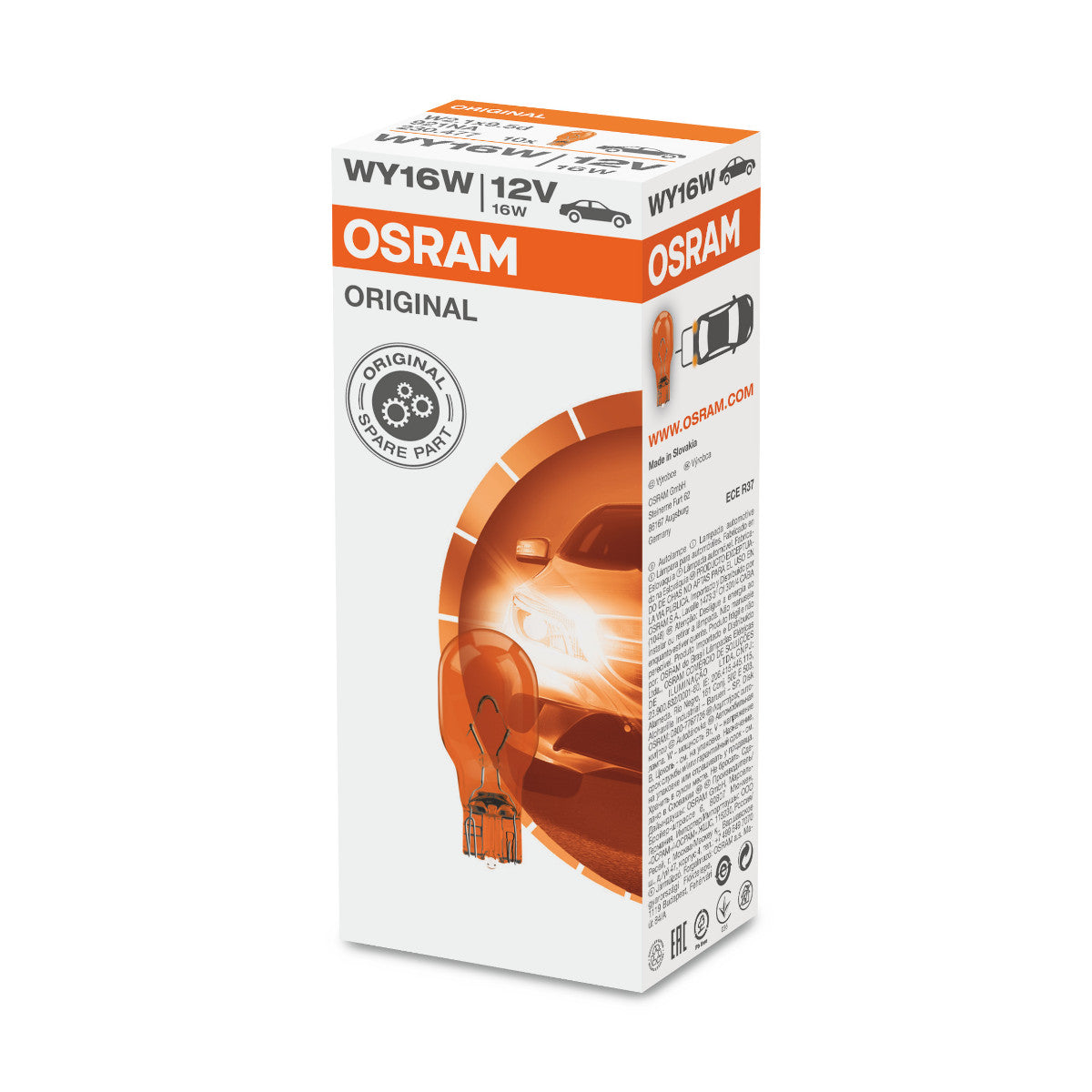 ORIGINAL OSRAM - Base de coin - lampe légère supplémentaire WY16W