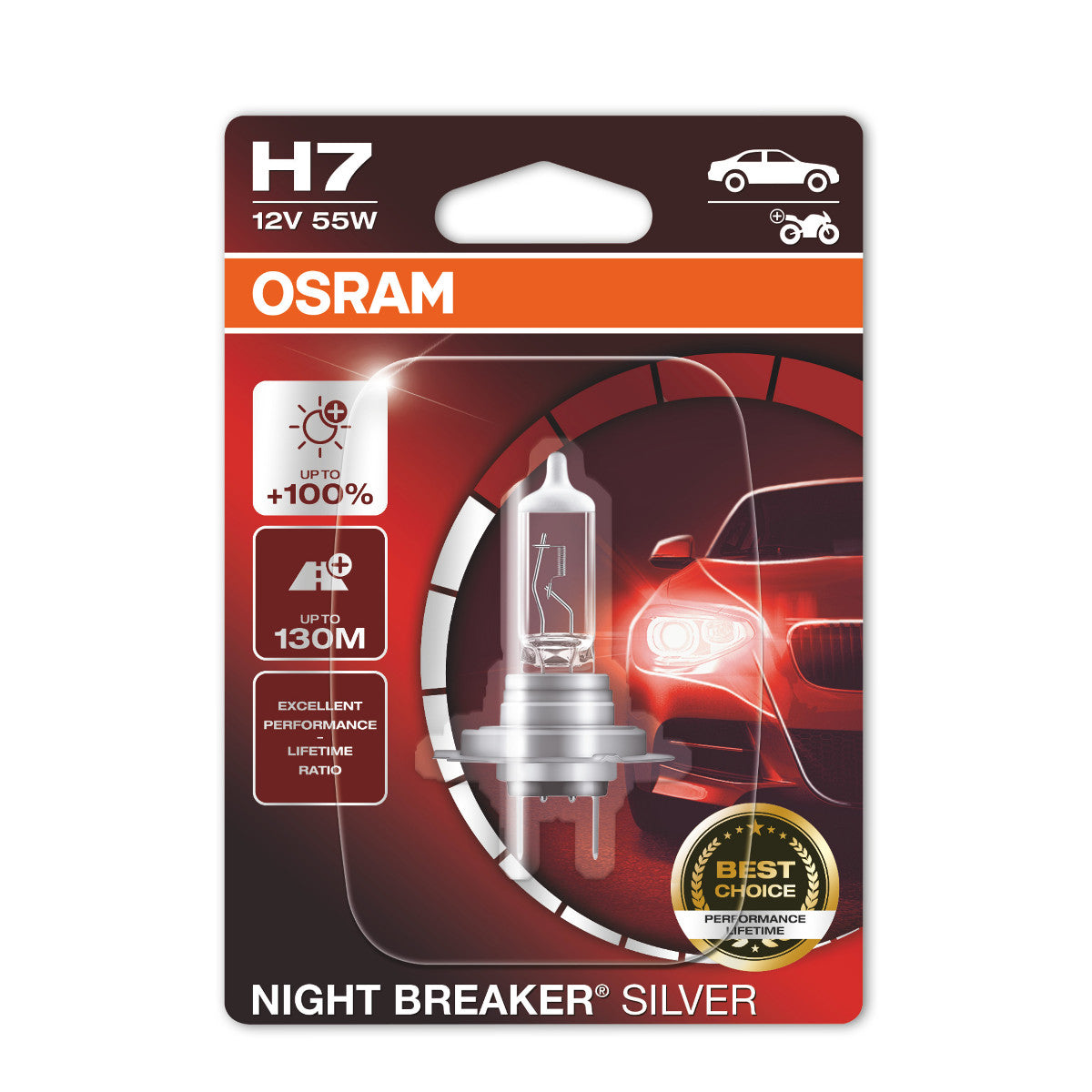 OSRAM Night Breaker® Silver H7 Single Blister