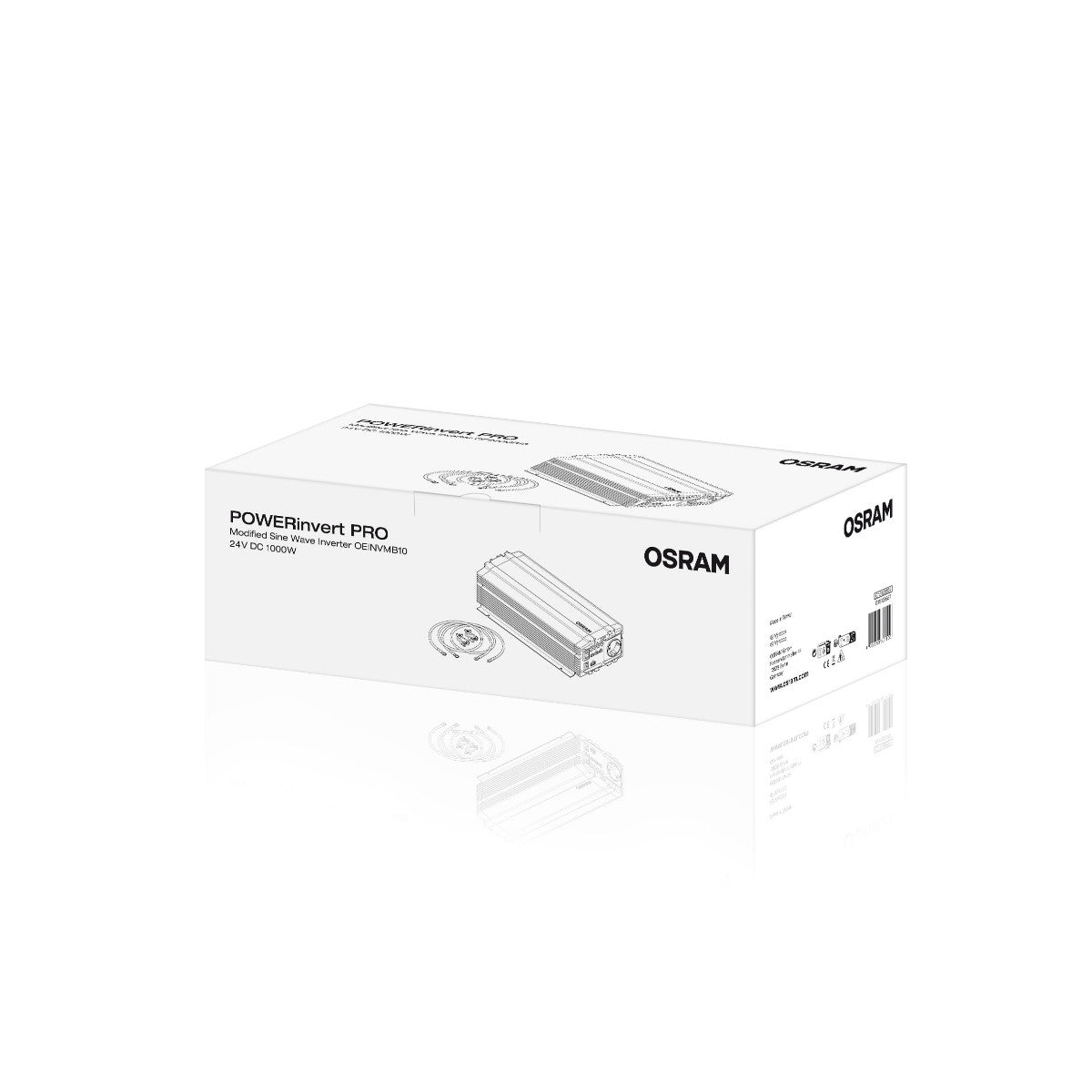 Onduleur d'onde sinusoïdal modifié OSRAM 24V DC 1000W