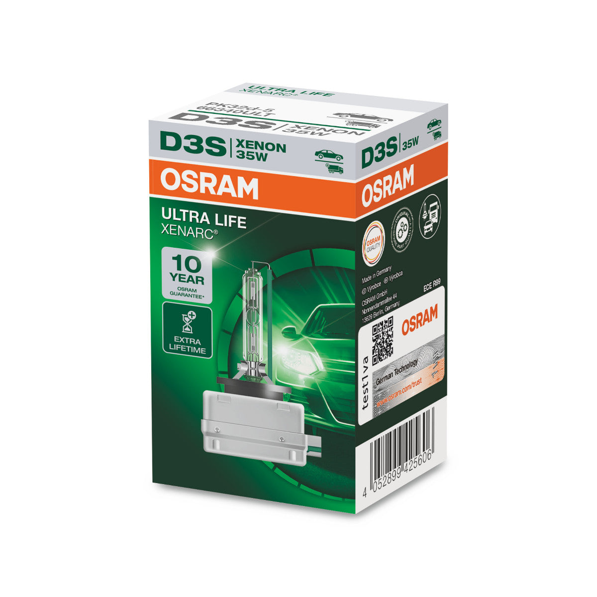 Osram Xenarc Ultra Life - D3S Hid Headligted - 1 -pack