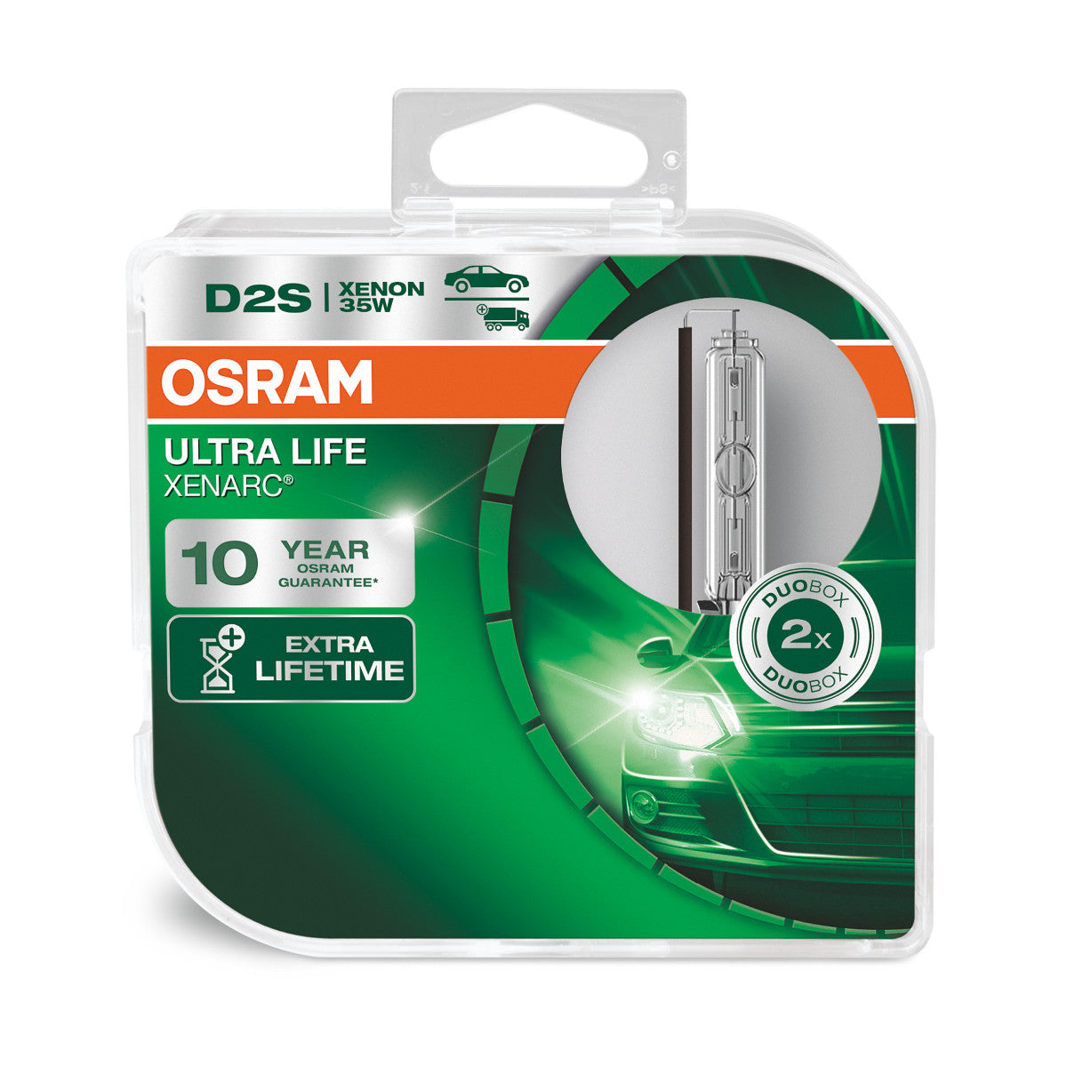 Osram Xenarc Ultra Life - D2s Hid Headlights - 2 -pack