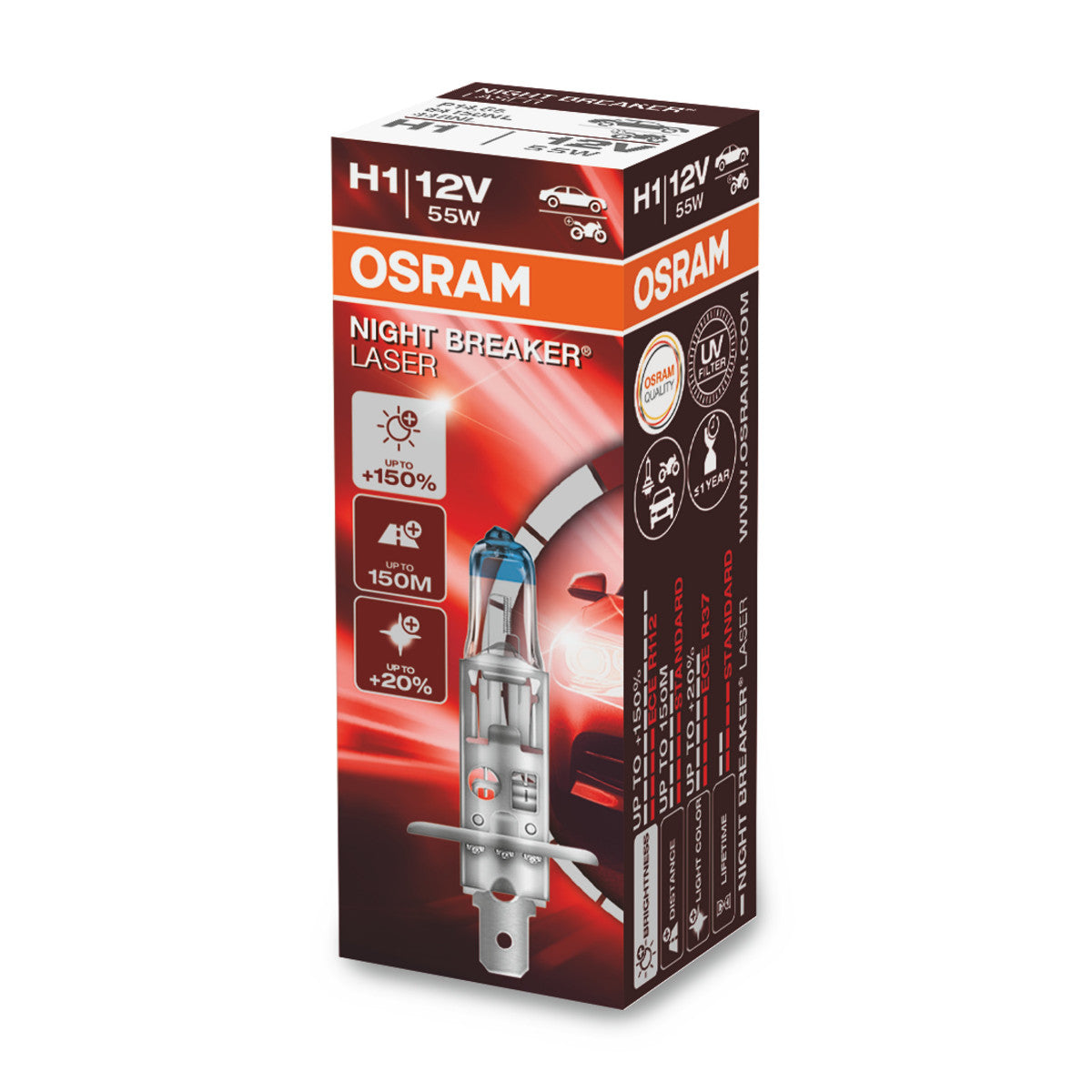 Osram Night Breaker® Laser H1 Boîte de pliage