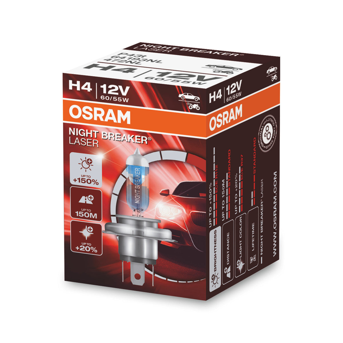 Osram Night Breaker® Laser H4 Pliage Boîte 1