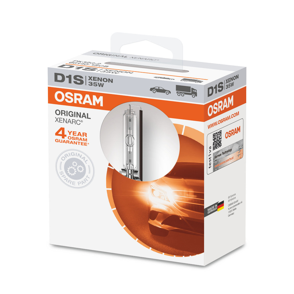 OSRAM XENARC ORIGINAL - D1S HID Headligted - 1 -pack