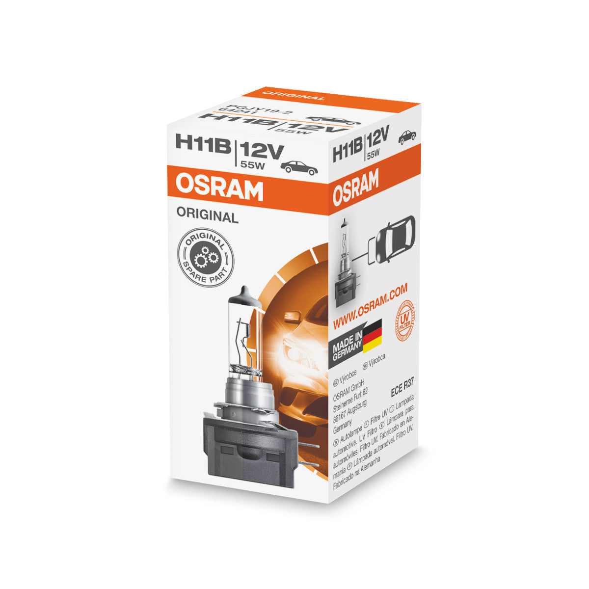 Ligne d'origine d'Osram - H11b - 12 V - 55 W - lampe phare halogène