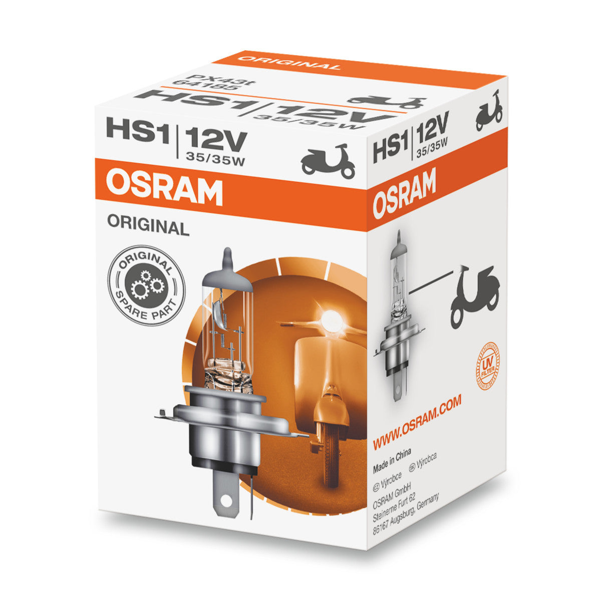 OSRAM ORIGINE LINE - HS1 - 12 V - 3535 W - lampe de phare halogène - Boîte de pliage