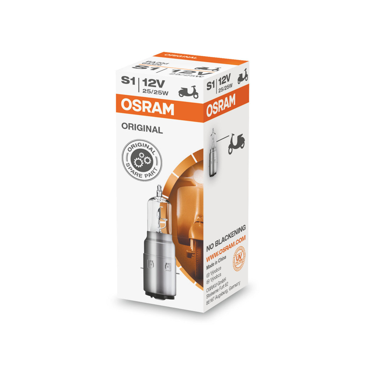 OSRAM ORIGINE LINE - S1 - 12 V - 2525 W - lampe phare halogène