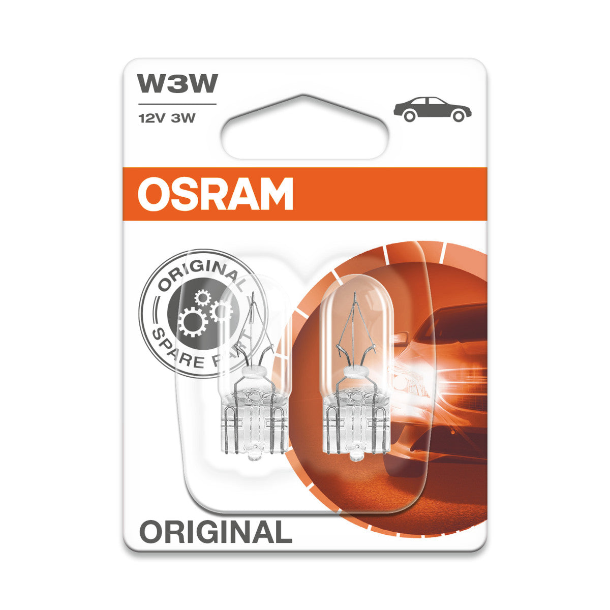 OSRAM ORIGINAL - BASE COINÉE - W3W - Ampoule auxiliaire 12V