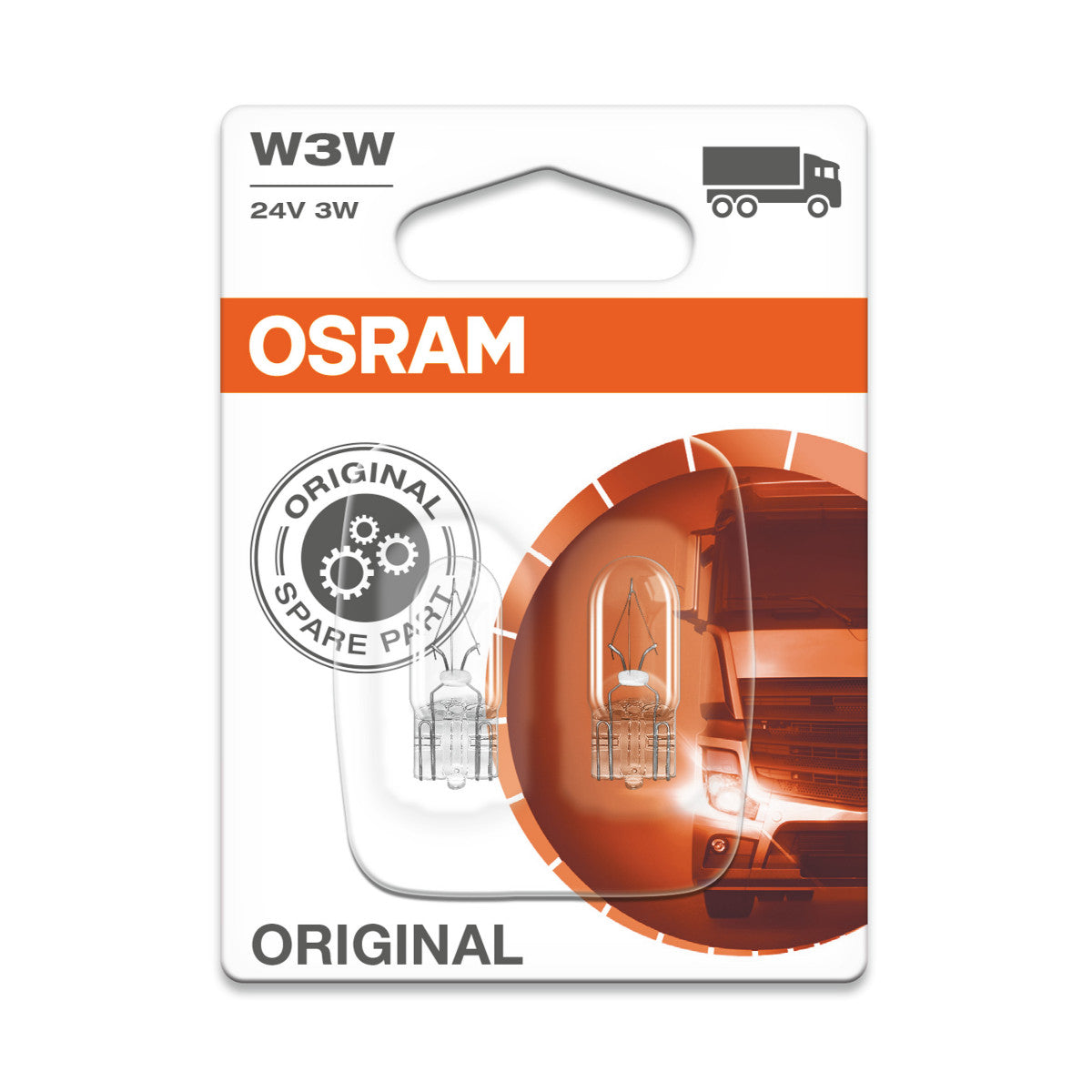 OSRAM ORIGINAL - BASE COINÉE - W3W - Ampoule auxiliaire 24V