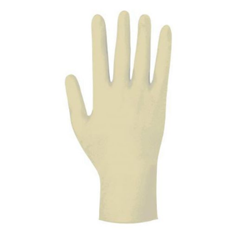Gants en latex sans poudre pour utilisation jetable White S - 5 paires