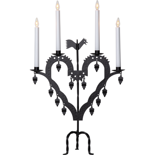 Ljusstake El-Tupp Svart