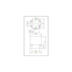 Lampes socket e27 50 mm céramique blanc