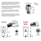 BA15S | Rétroéclairage LED 1156 10W