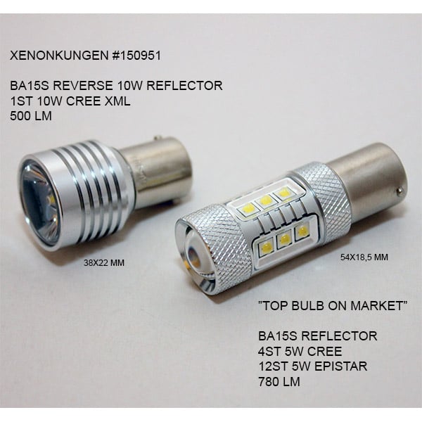 BA15S | Rétroéclairage LED 1156 10W