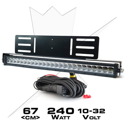 Pack Rampe Led LUXTAR® X24 Spot - Encastré | 240W
