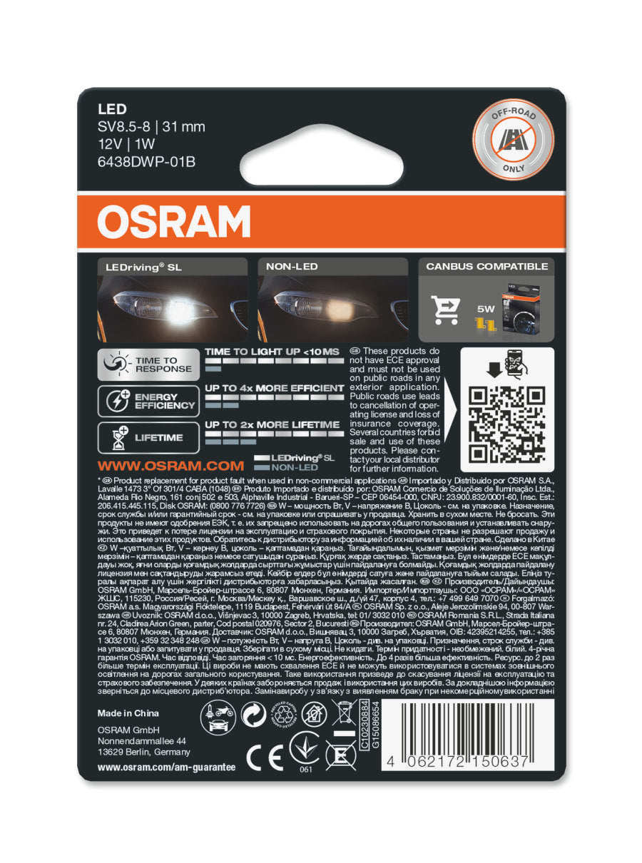 OSRAM LEDriving SL C5W (29 mm) - bild 3
