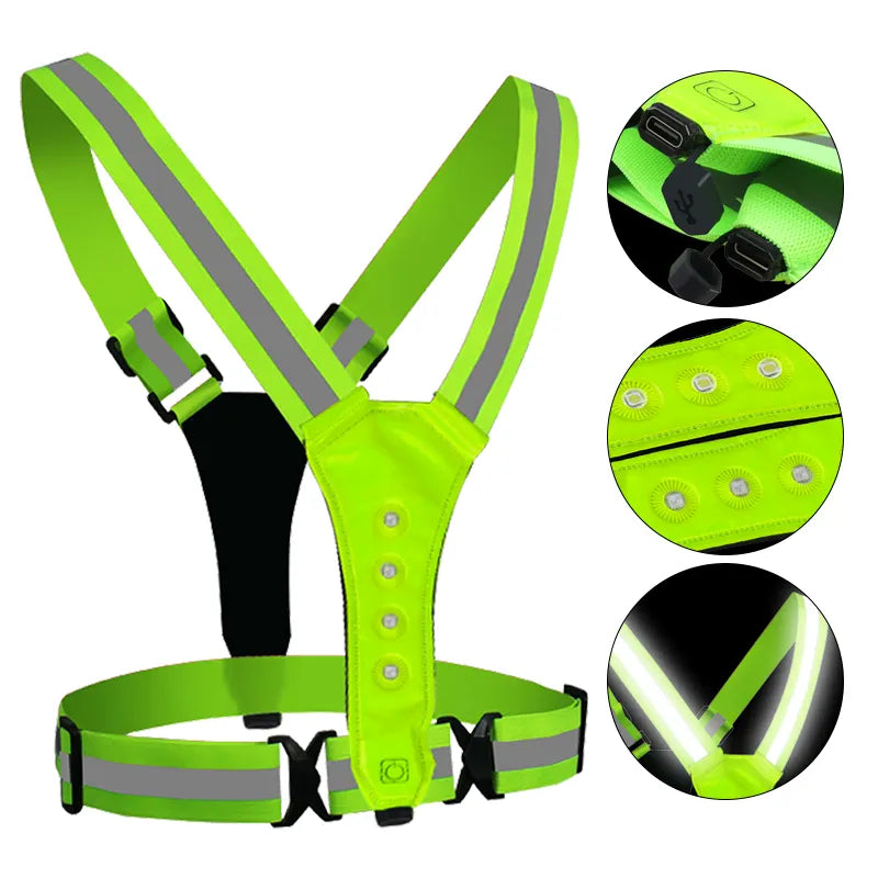 VIET REFLEX LED - Sportglo White & Red