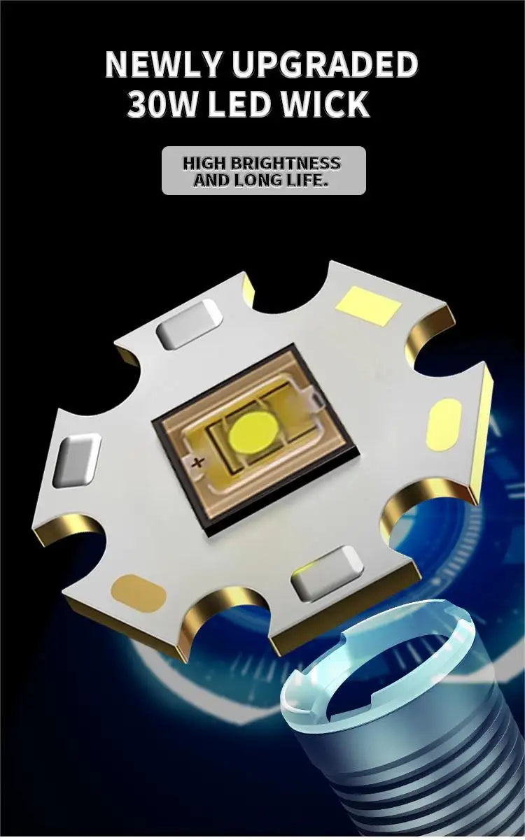 Lampe de poche LED - Huntforce 30W