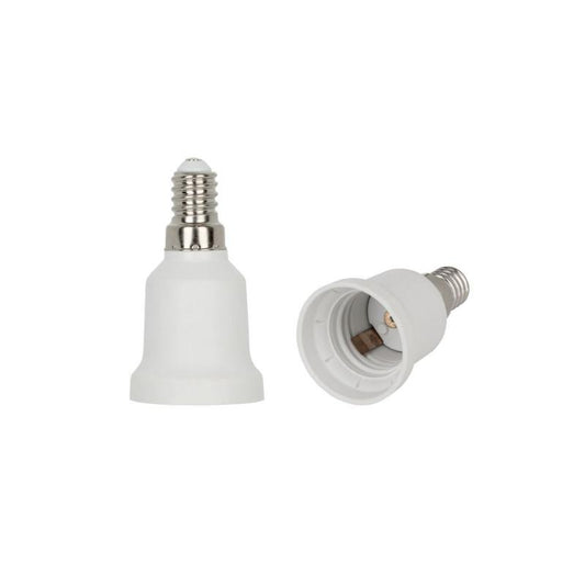 Adaptateur / pied de lampe E14/E27 plastique
