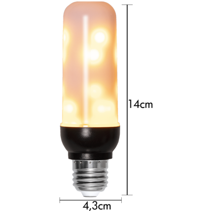 Star Trading - LED lampe E27 T40 Flame - 3,94W - 1800K