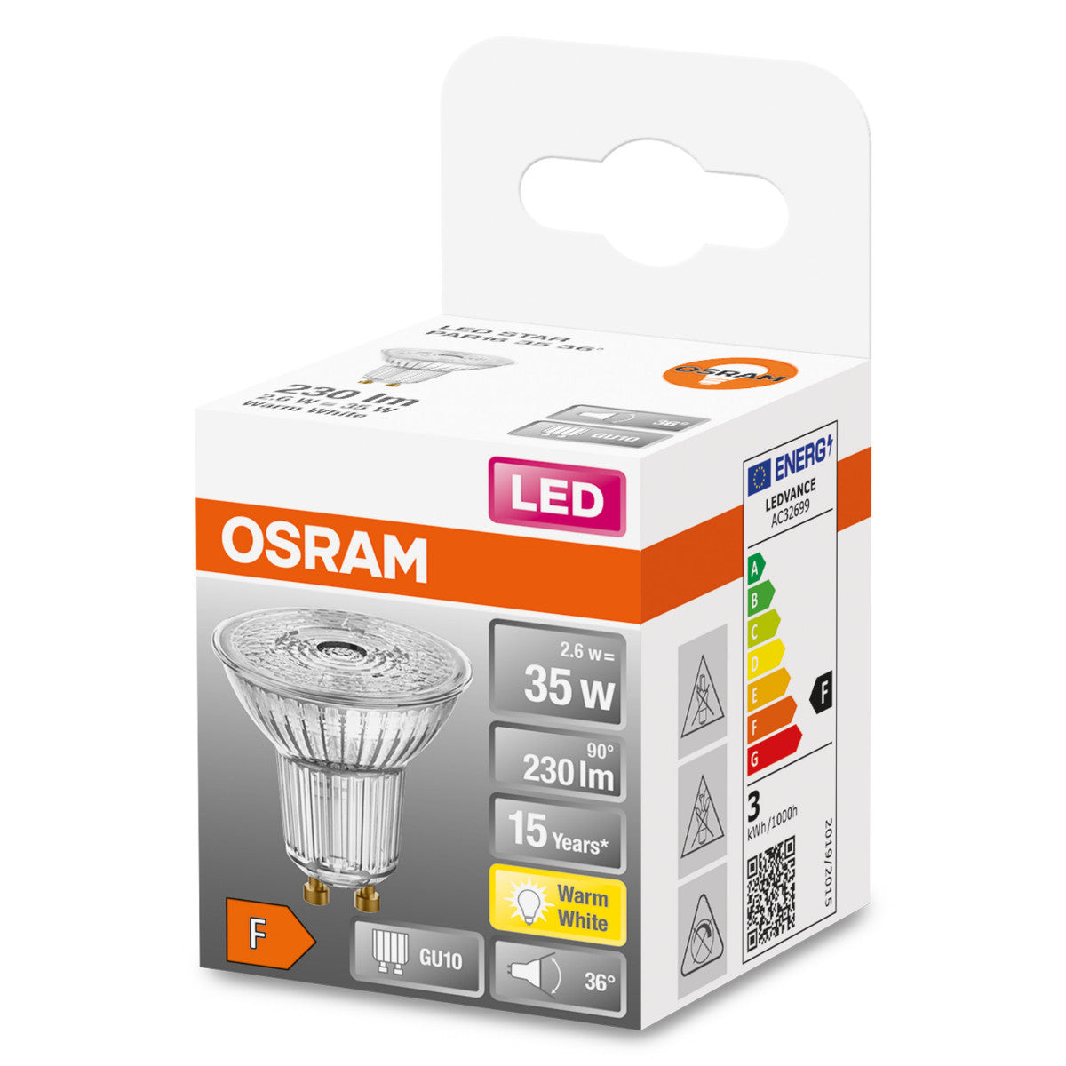 OSRAM LED-LAMPA REFLEKTOR MATT (35) GU10