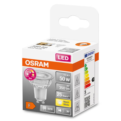 OSRAM LED-LAMPA REFLEKTOR MATT (50) GU10 GLOWDIM