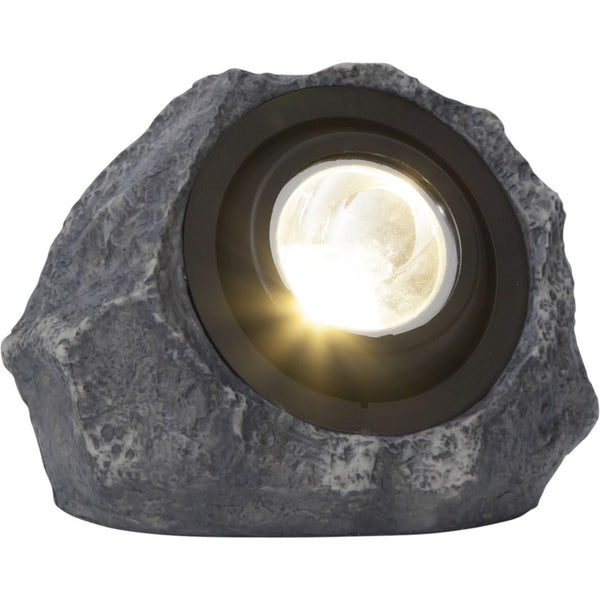 Star Trading - Éclairage des cellules solaires - Décoration de cellules solaires Rocky - Gray - 16 cm
